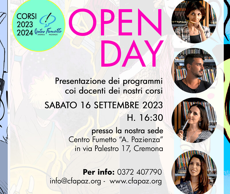 OPEN DAY CORSI FUMETTO E FUMETTI AL PEPERONCINO